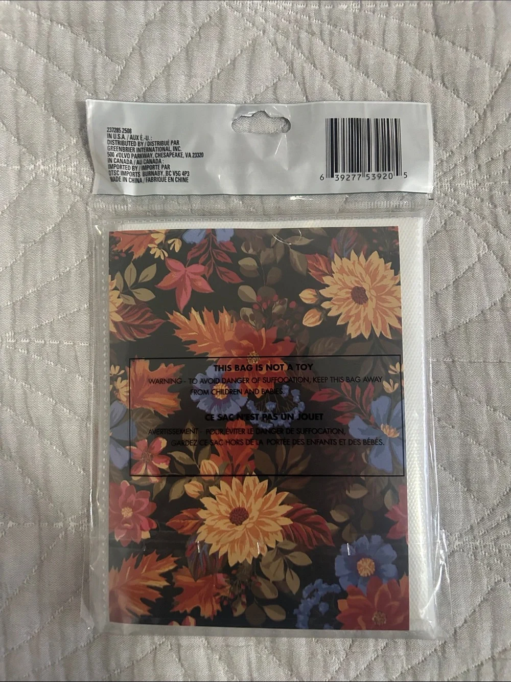 Special Moments Floral Photo Album - Black with Autumn Floral Print